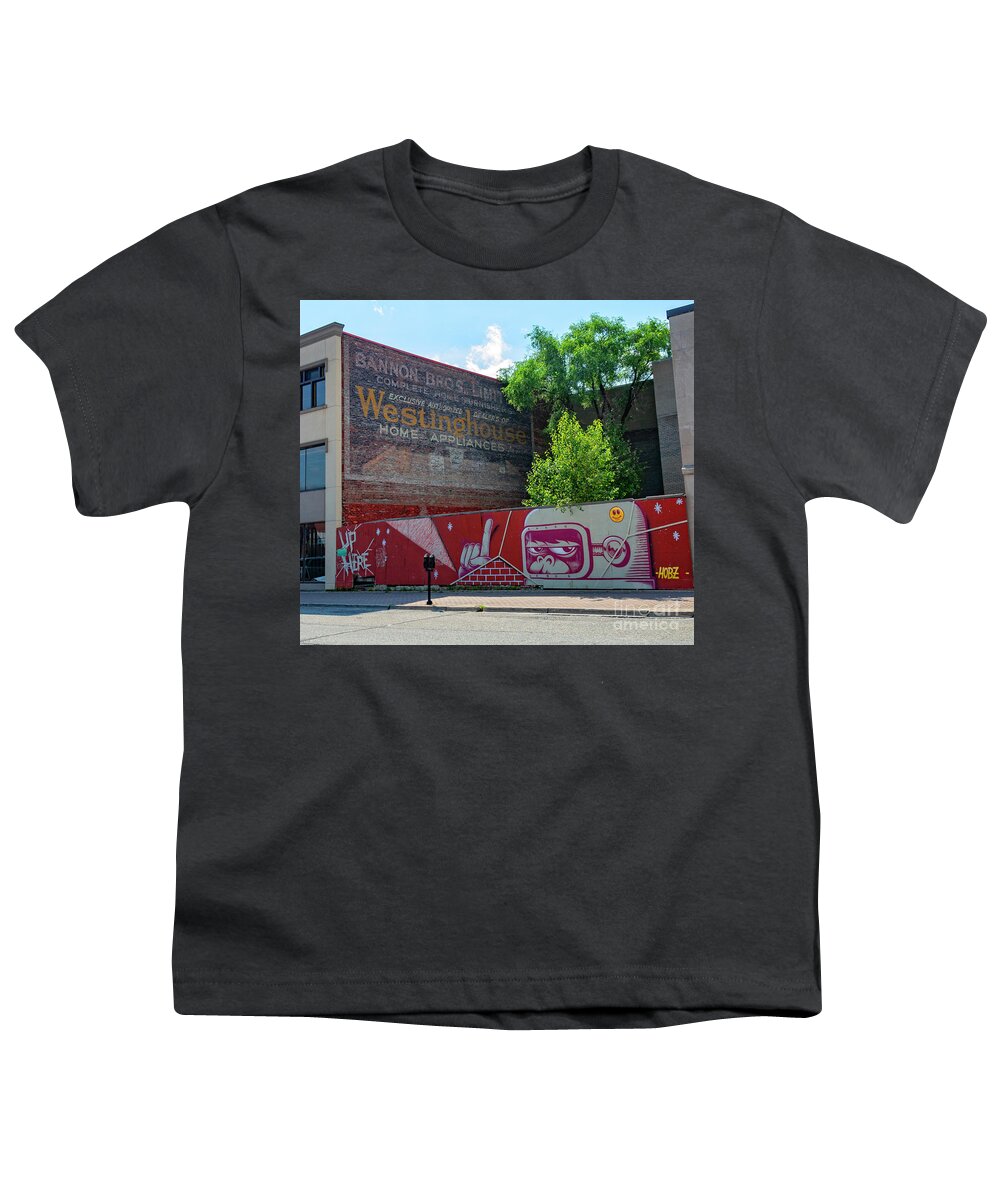 Sudbury Youth T-Shirt featuring the photograph Sudbury Ghost Sign by Lenore Locken