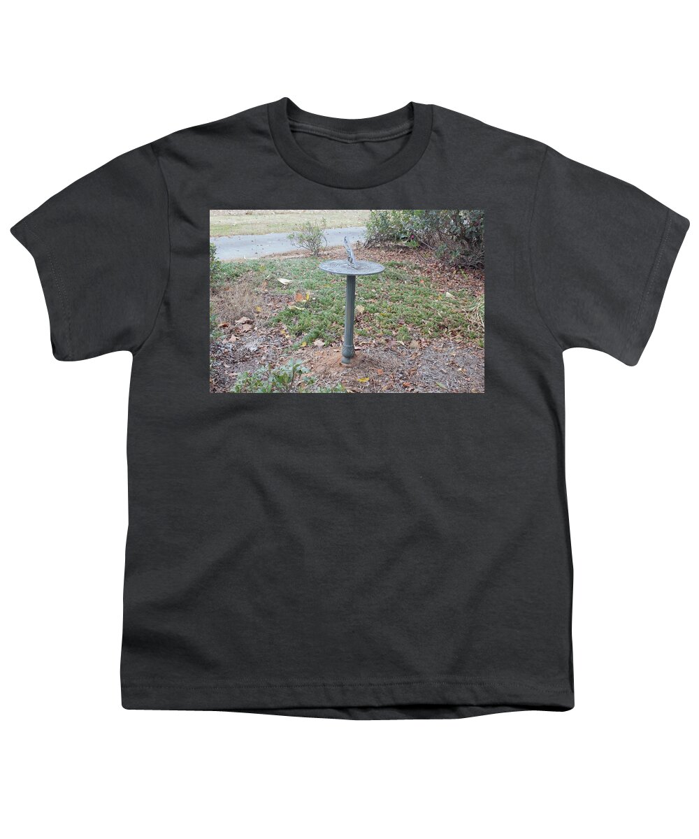 Sundial Youth T-Shirt featuring the photograph Sundial by Ali Baucom