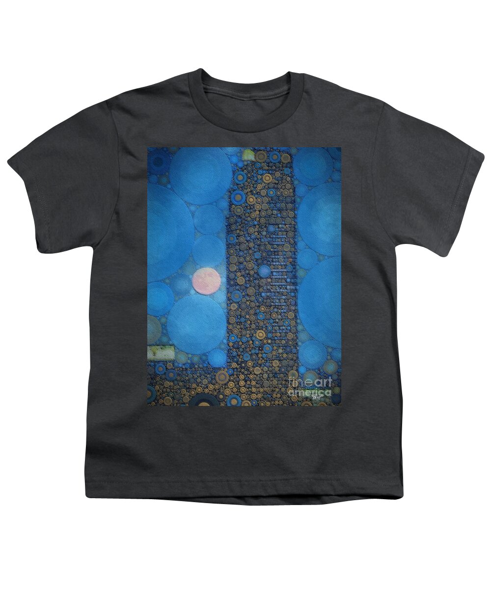 Super Moon Youth T-Shirt featuring the digital art Super Moon by Diana Rajala
