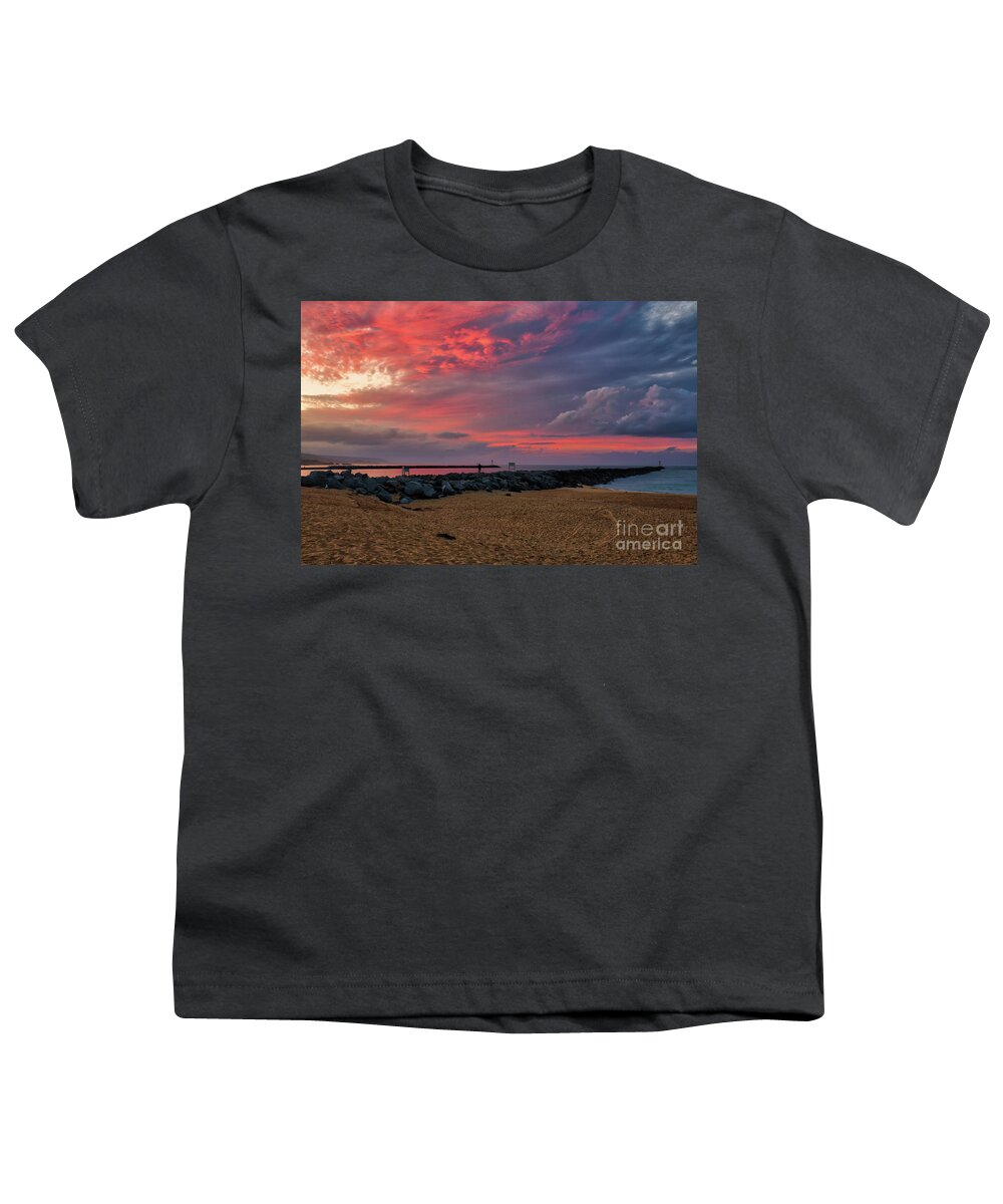 Last Youth T-Shirt featuring the photograph The Last Sunrise of 2018 by Eddie Yerkish