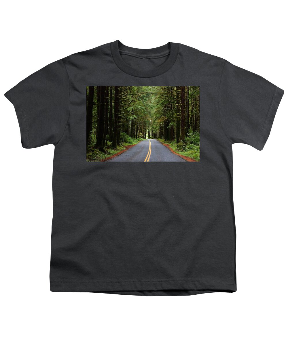 Curve Youth T-Shirt featuring the photograph Through the Rainforest by David Andersen