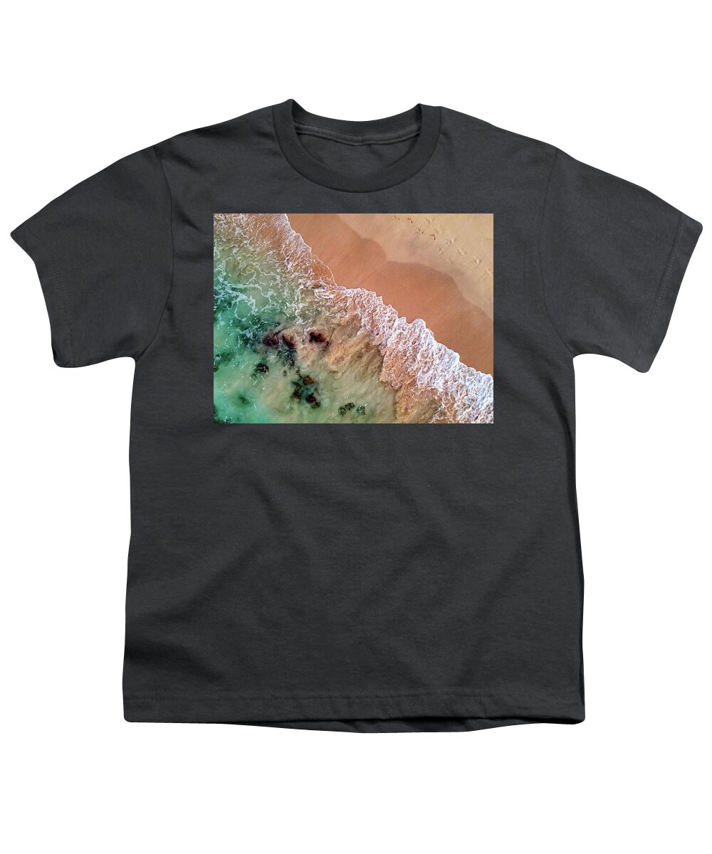 Sand Youth T-Shirt featuring the photograph Vanishing Footprints by Christopher Johnson