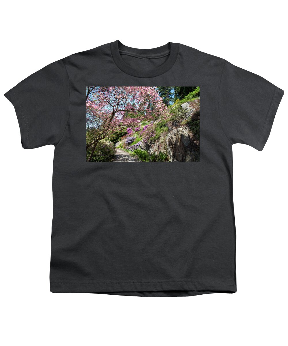 Jenny Rainbow Fine Art Photography Youth T-Shirt featuring the photograph Walk in Spring Eden. Heavenly Blooms 1 by Jenny Rainbow