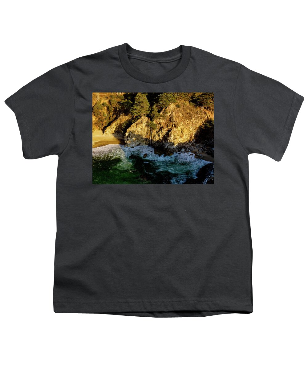 Steve Bunch Youth T-Shirt featuring the photograph WcWay Falls in the afternoon by Steve Bunch