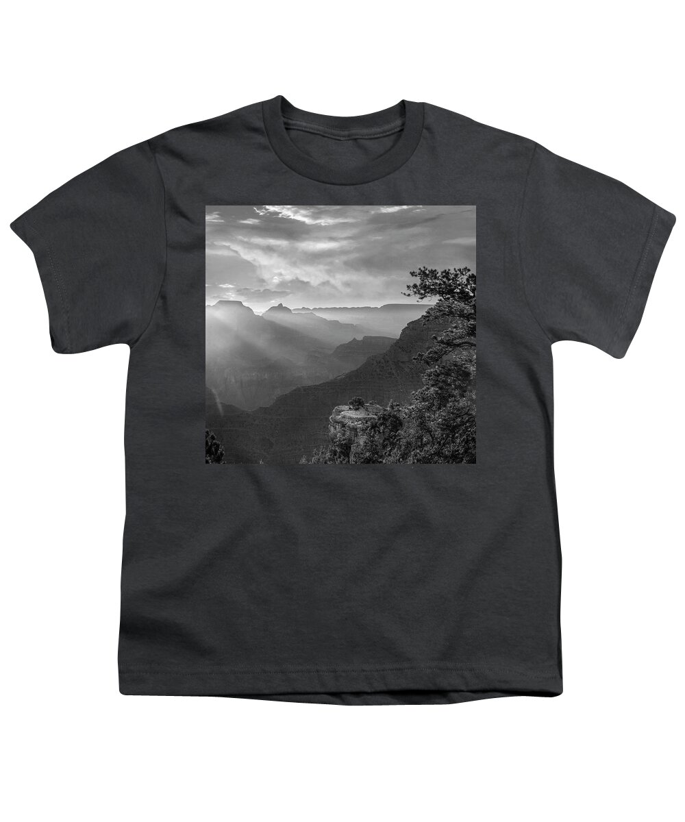 Disk1216 Youth T-Shirt featuring the photograph Wotans Throne, Grand Canyon by Tim Fitzharris