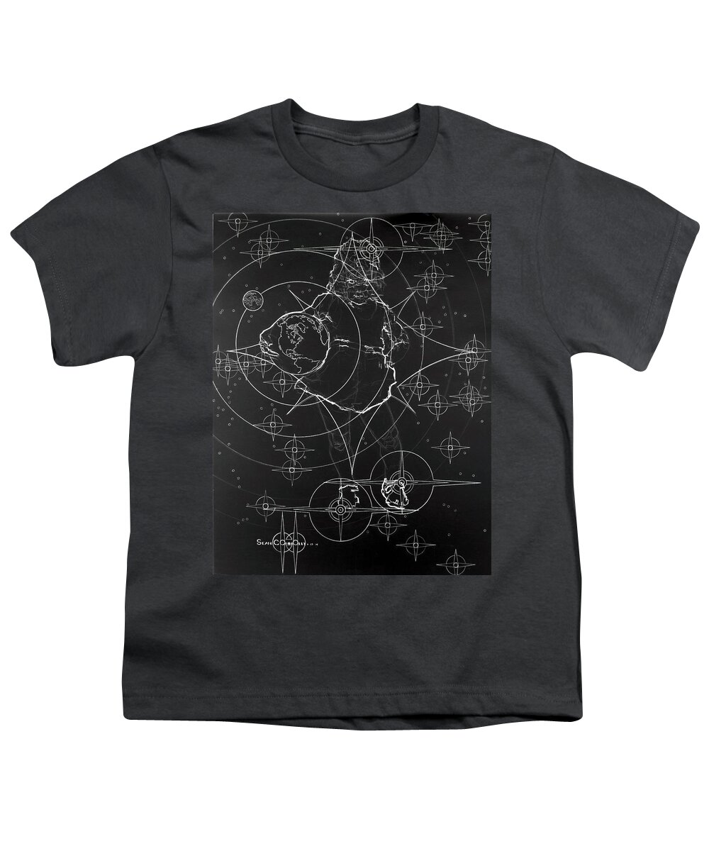 Earth Youth T-Shirt featuring the drawing Be Good #1 by Sean Connolly