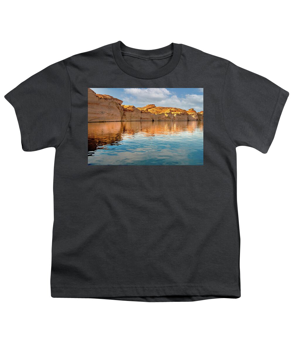 Arizona Youth T-Shirt featuring the photograph Glen Canyon by Jerry Cahill