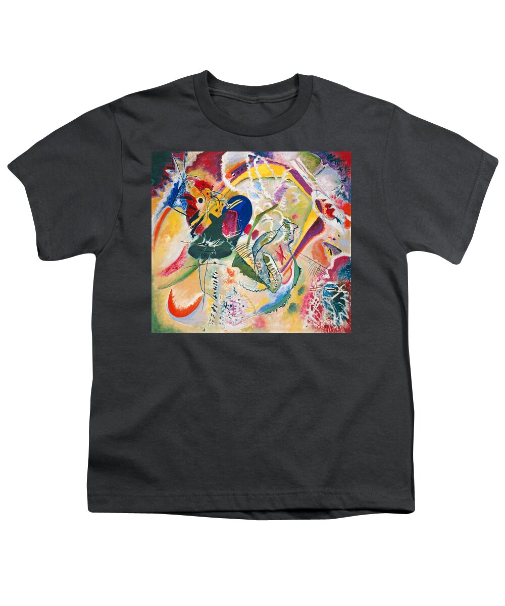 Improvisation 35 Youth T-Shirt featuring the painting Improvisation 35 #1 by Wassily Kandinsky