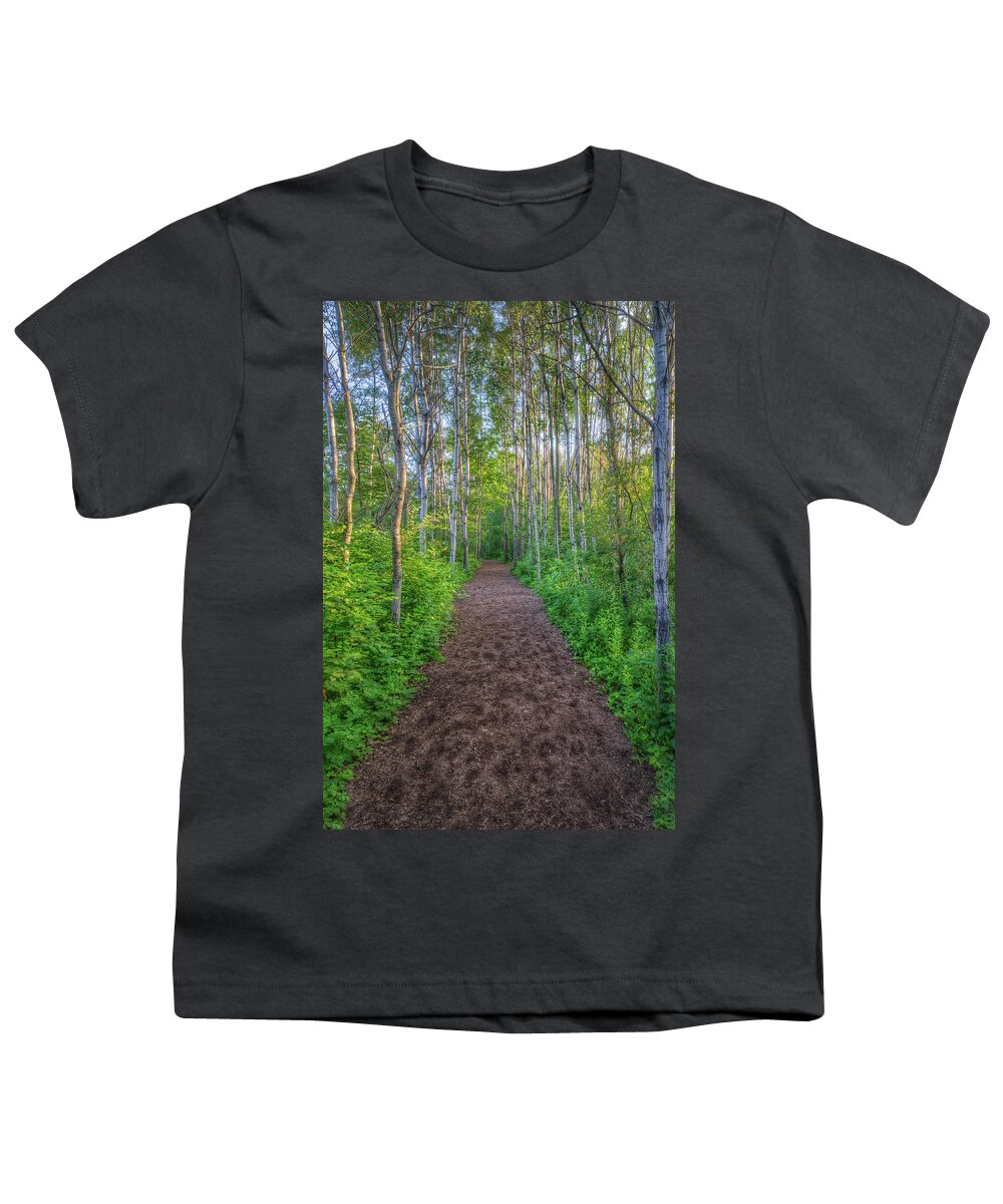 Path Youth T-Shirt featuring the photograph Lead the Way by Brad Bellisle