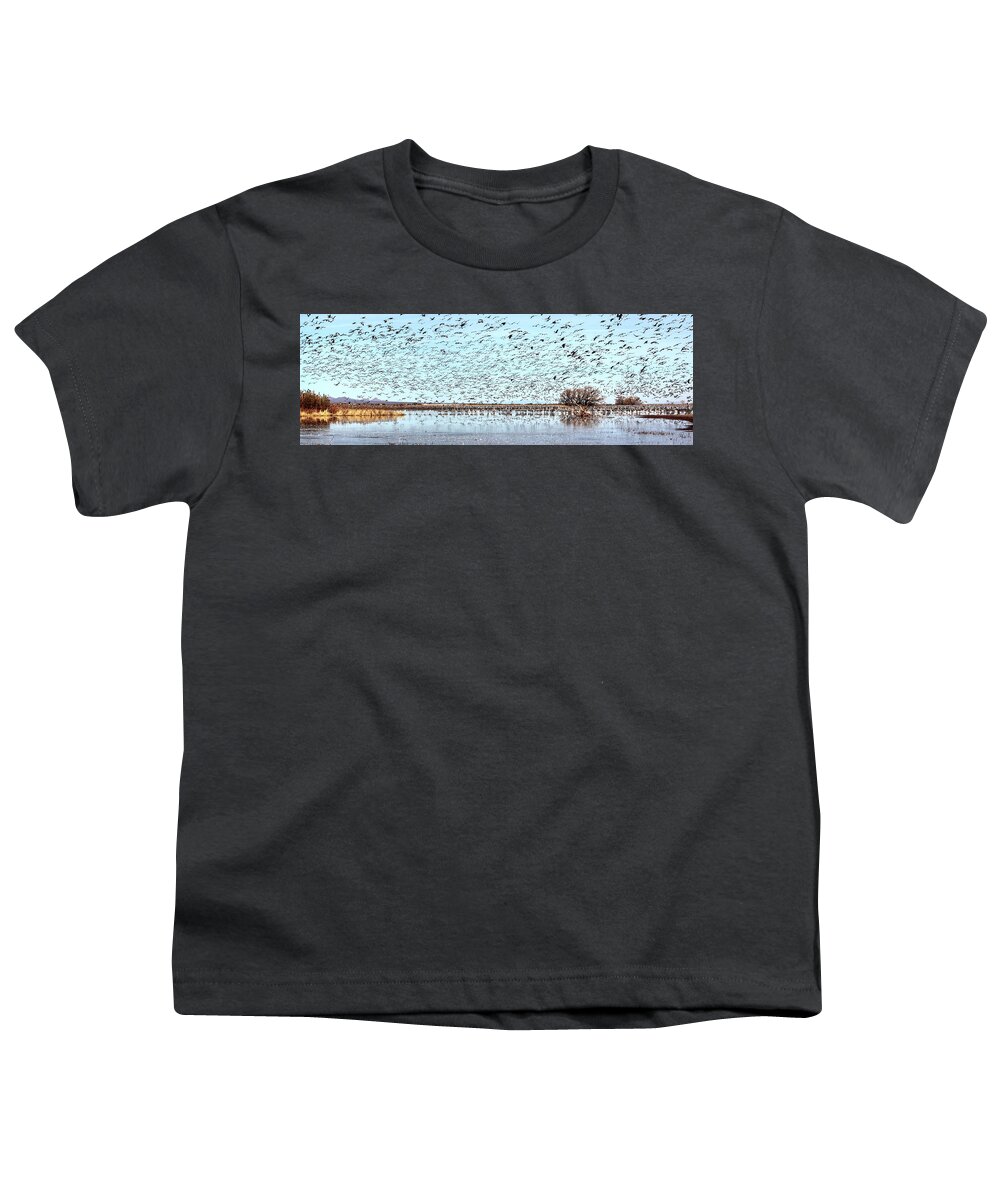 Wildlife Youth T-Shirt featuring the photograph Morning Flight by Robert Harris