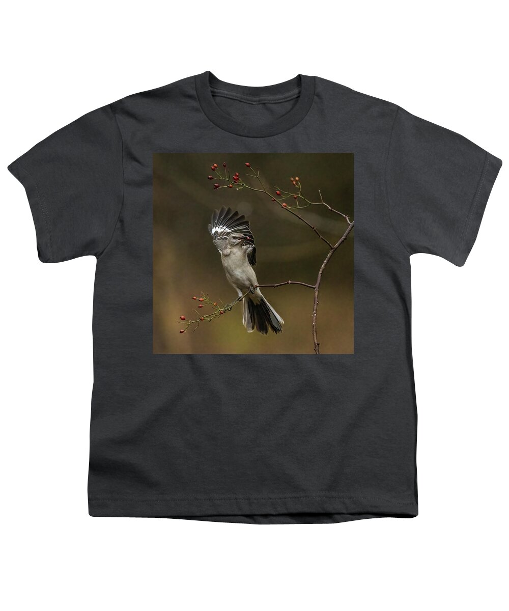 Northern Mockingbird Youth T-Shirt featuring the photograph Northern Mockingbird #1 by Alexander Image