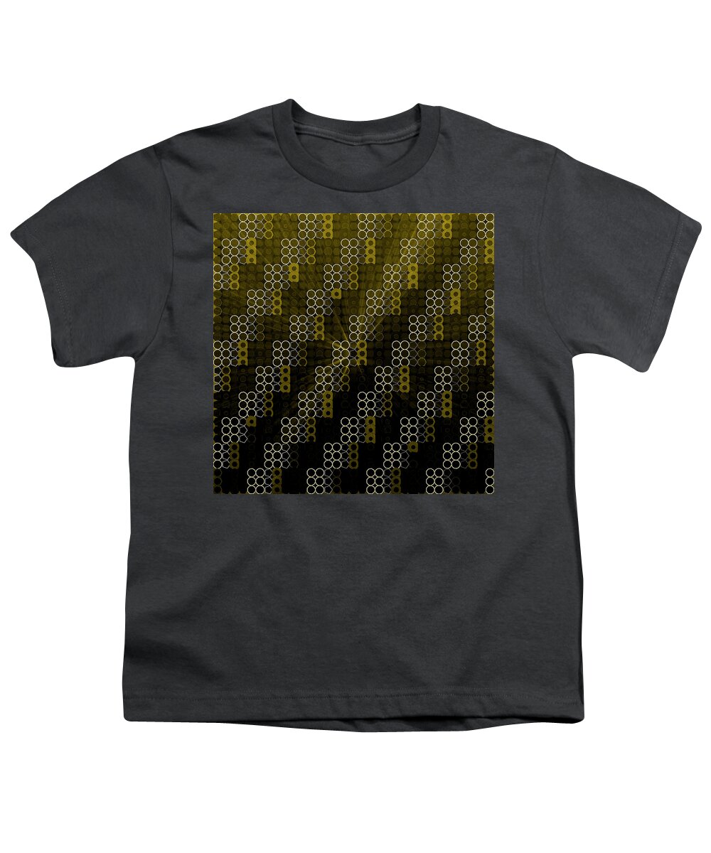 Abstract Youth T-Shirt featuring the digital art Pattern 40 #1 by Marko Sabotin