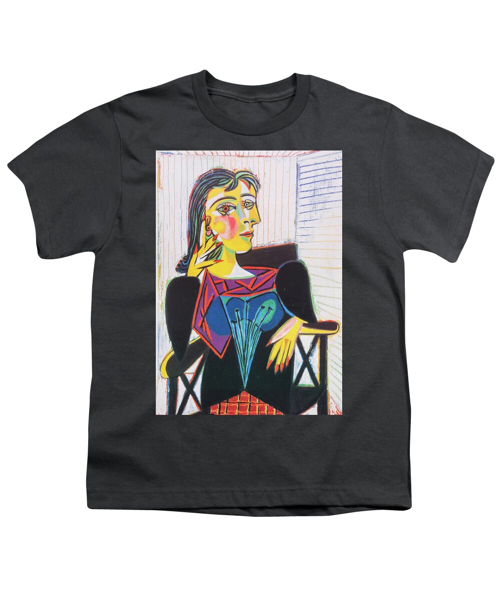 Picasso Youth T-Shirt featuring the painting Portrait of Dora Maar #1 by Pablo Picasso