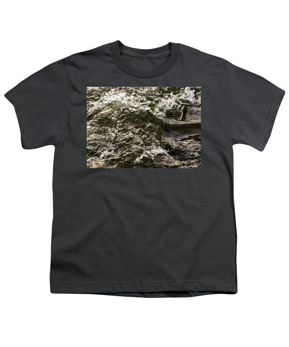 Water Youth T-Shirt featuring the photograph Turbulent Waters #1 by Amelia Pearn