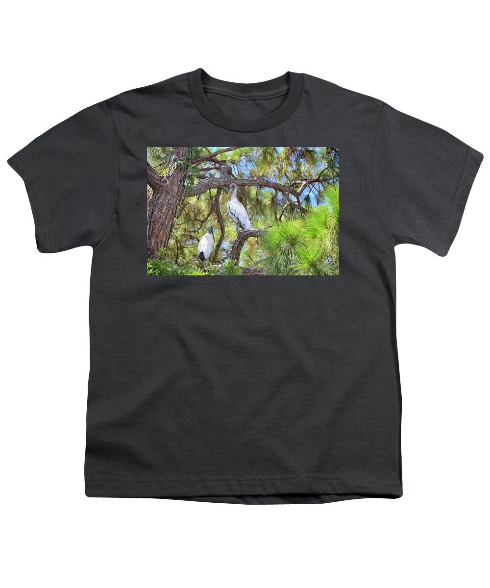 Wood Stork Youth T-Shirt featuring the photograph Wood Stork #1 by Alison Belsan Horton