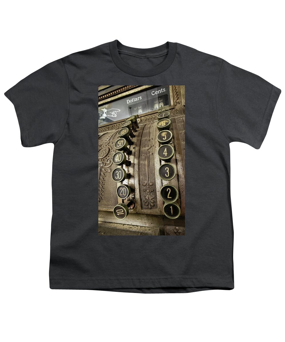 Cash Register Youth T-Shirt featuring the photograph 10Twist by M Kathleen Warren