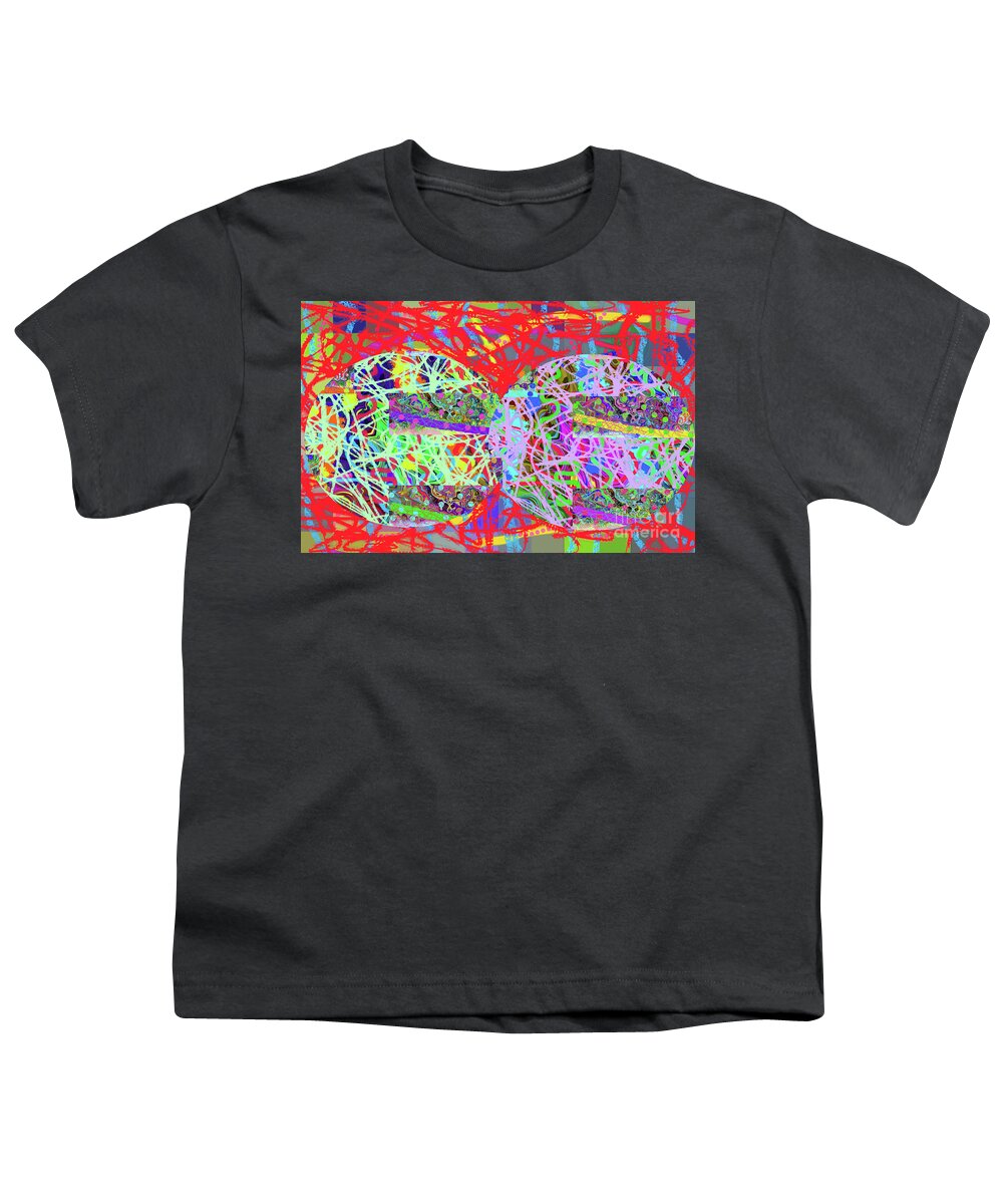 Walter Paul Bebirian: The Bebirian Art Collection Youth T-Shirt featuring the digital art 12-20-2011dabcdefghijklmnopqrtuv by Walter Paul Bebirian