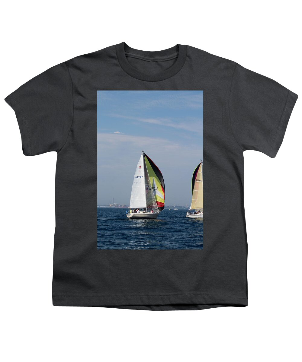  Youth T-Shirt featuring the photograph The race #152 by Jean Wolfrum