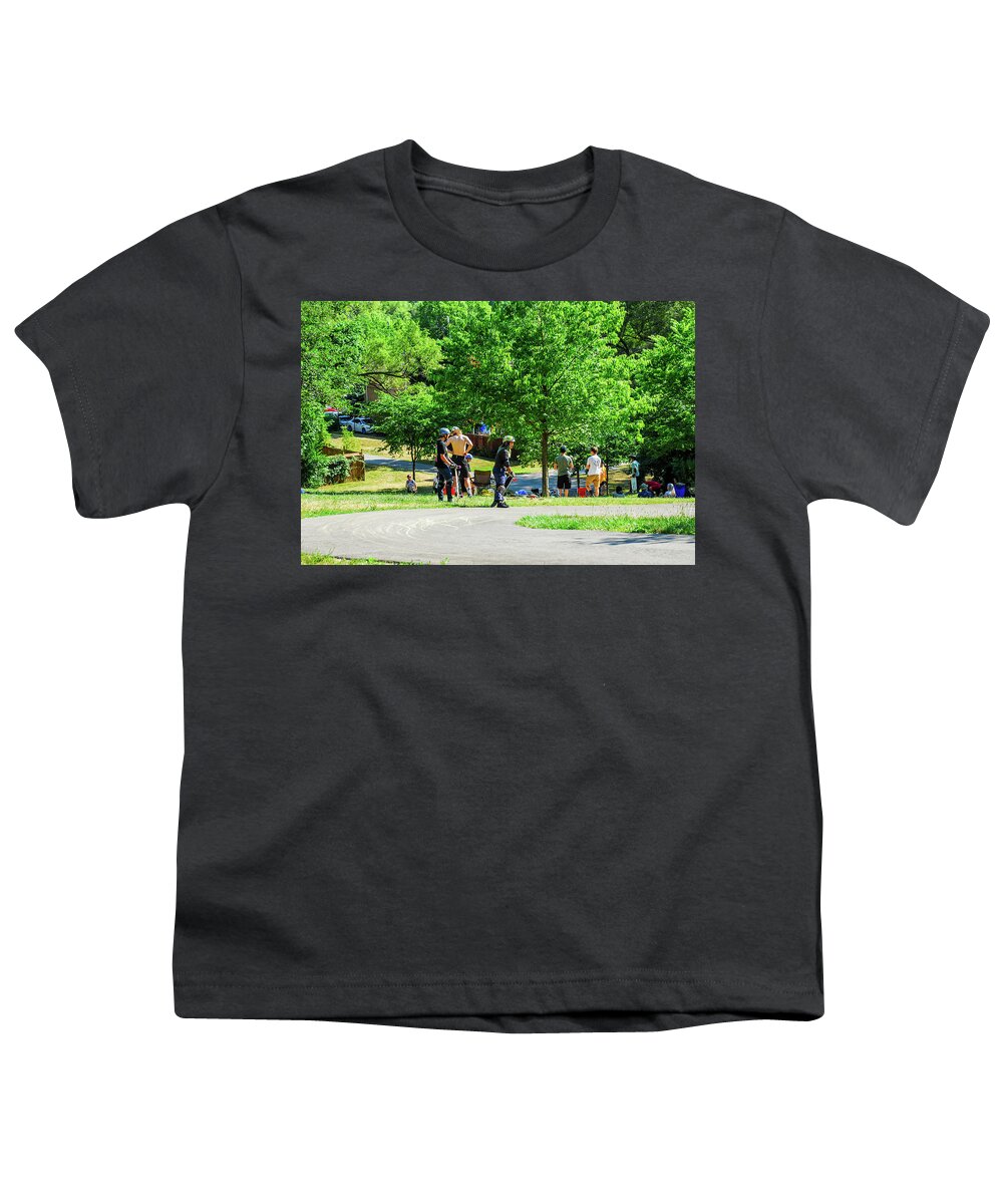Skater Youth T-Shirt featuring the photograph 179 by Ee Photography