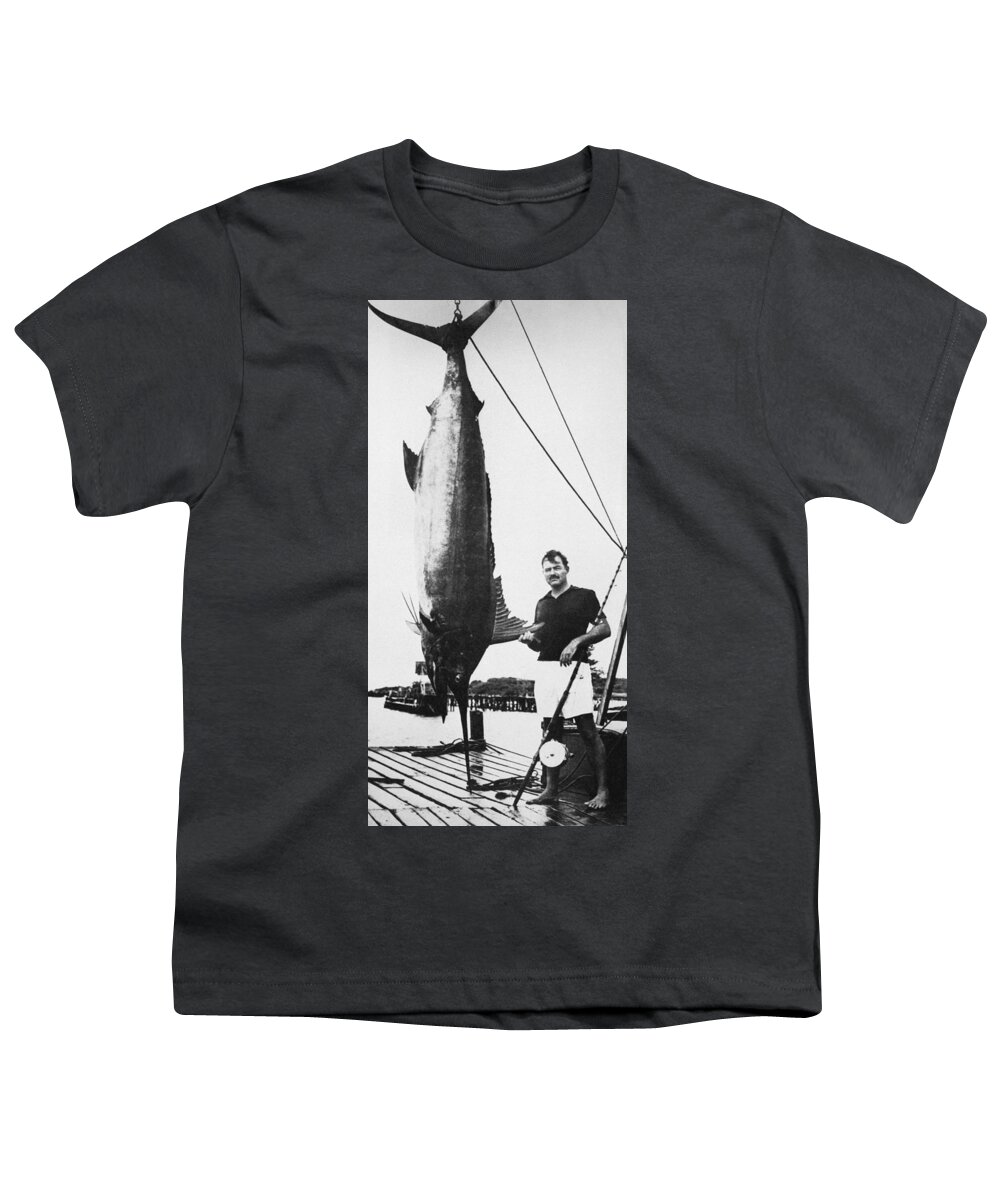 1929 Youth T-Shirt featuring the photograph Ernest Hemingway #2 by Granger