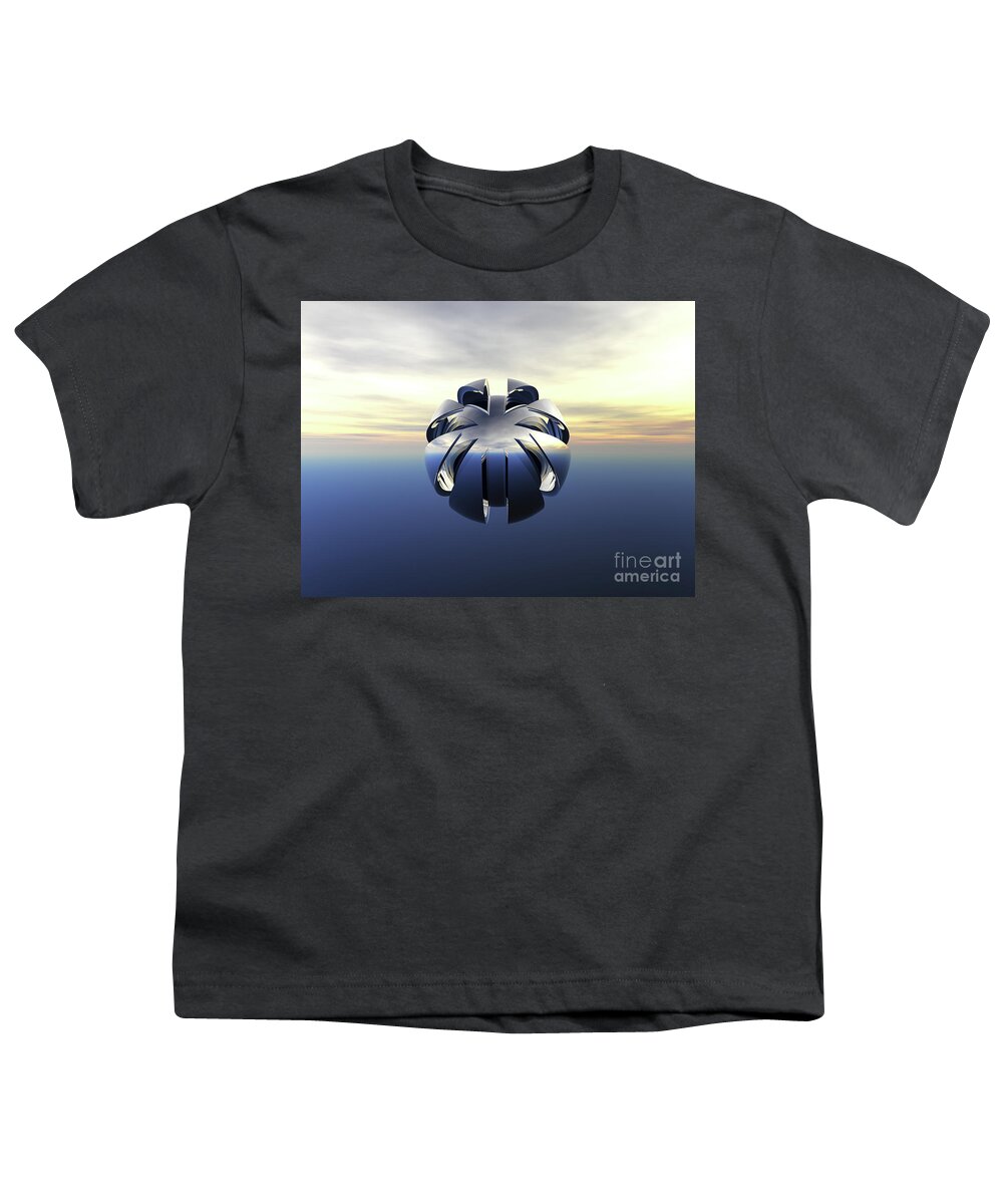 Space Youth T-Shirt featuring the digital art Unidentified Flying Object #2 by Phil Perkins