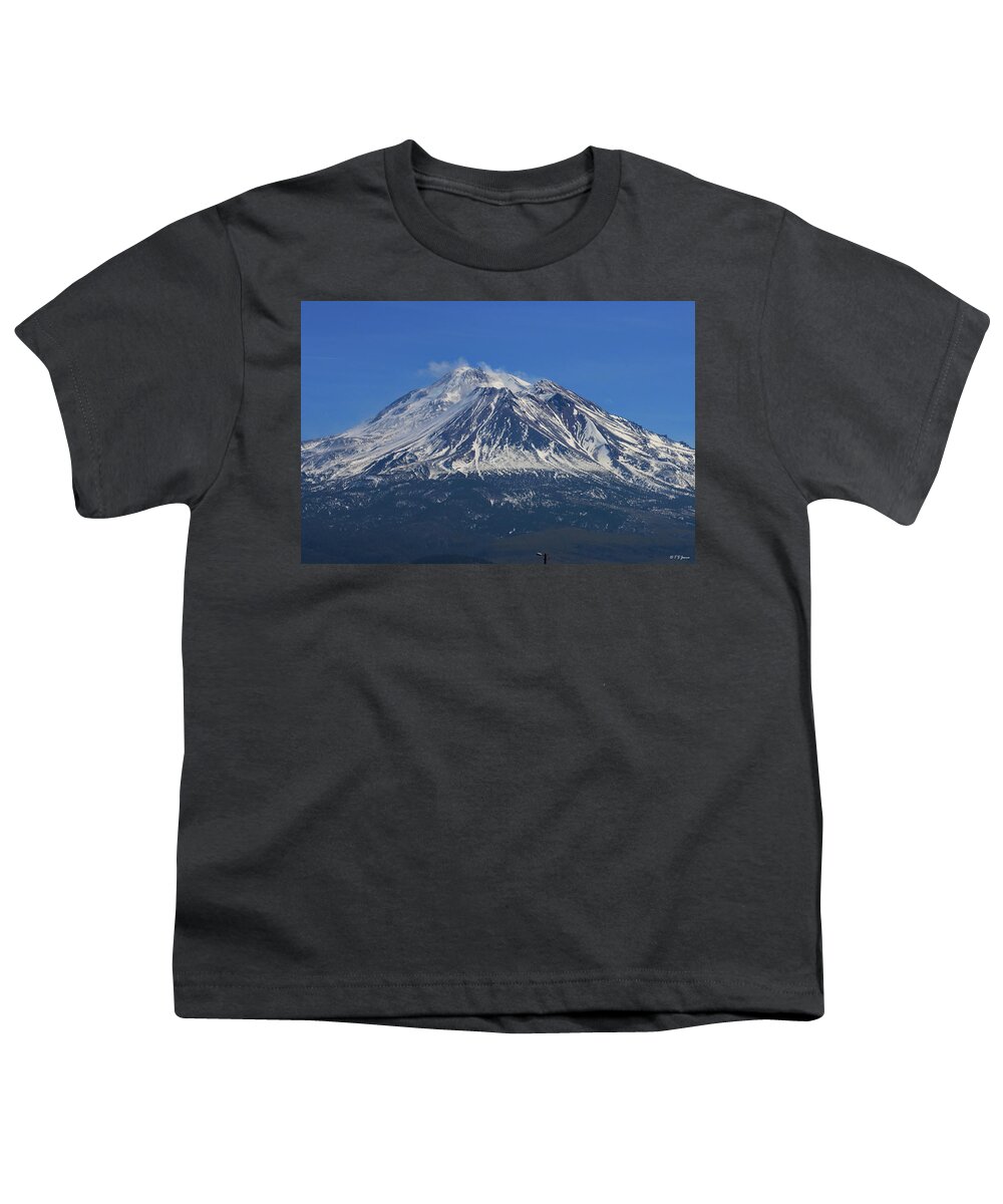 Volcano Youth T-Shirt featuring the digital art Volcano #2 by Tom Janca