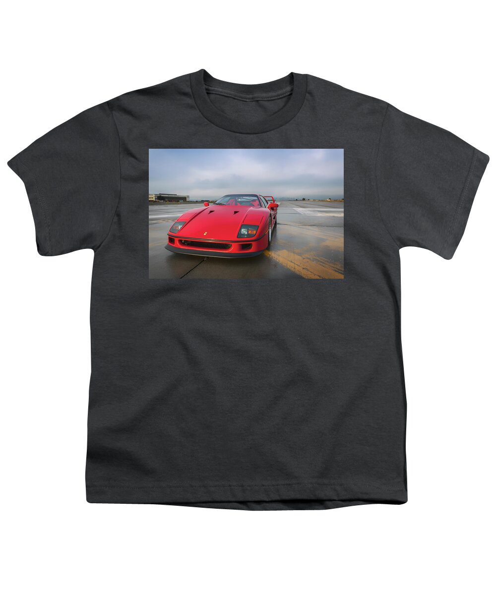 Ferrari Youth T-Shirt featuring the photograph #Ferrari #F40 #Print #24 by ItzKirb Photography