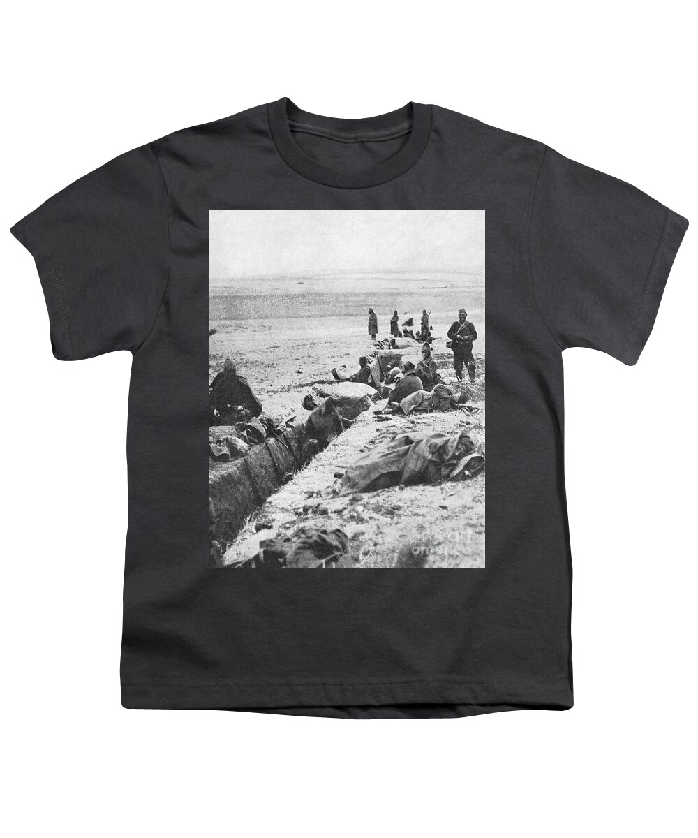 1912 Youth T-Shirt featuring the photograph First Balkan War, 1912 #3 by Granger