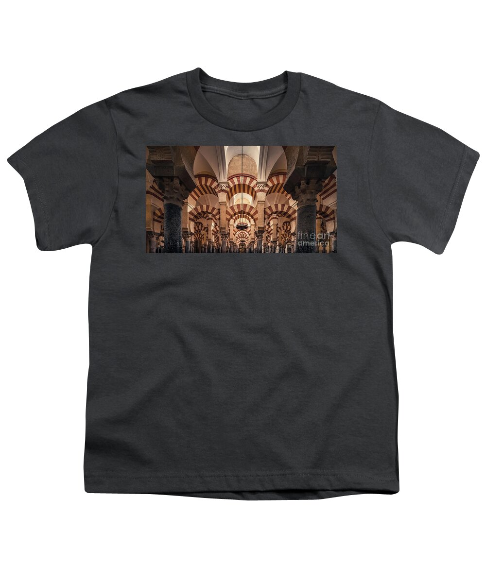 Cordoba Youth T-Shirt featuring the photograph Inside the Mezquita, Cordoba #3 by Henk Meijer Photography