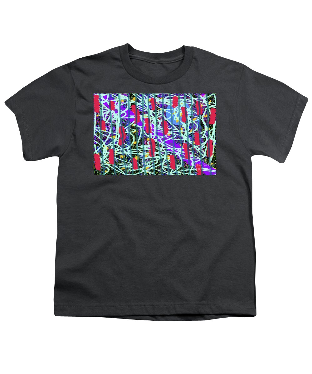 Walter Paul Bebirian: The Bebirian Art Collection Youth T-Shirt featuring the digital art 4-17-2011abcdfefgh by Walter Paul Bebirian