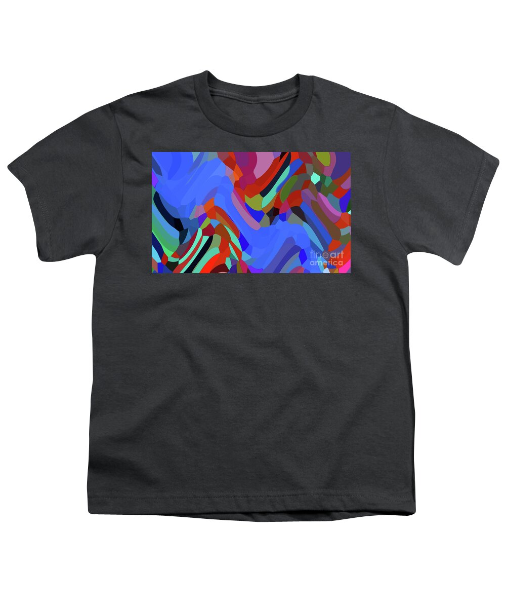 Walter Paul Bebirian: The Bebirian Art Collection Youth T-Shirt featuring the digital art 5-18-2009babc by Walter Paul Bebirian