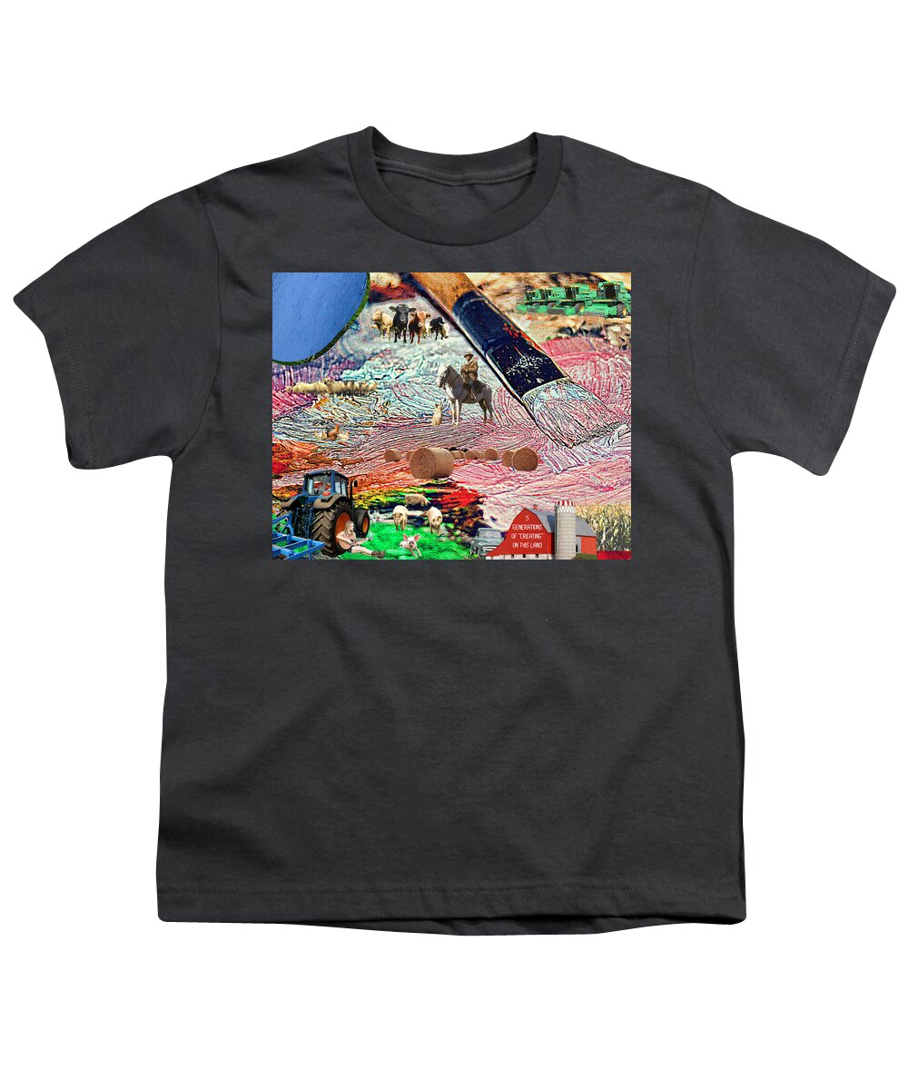 Painting Youth T-Shirt featuring the digital art 5 Generations by Lee Darnell