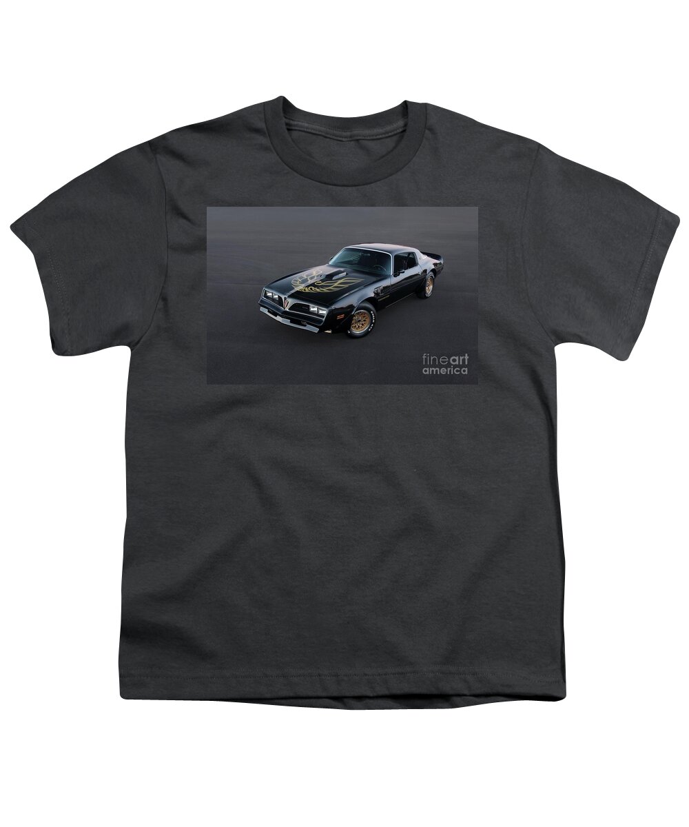 78 Youth T-Shirt featuring the photograph 78 Pontiac Trans Am by Action