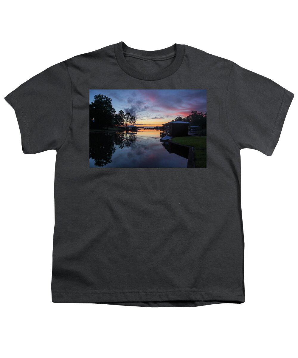 Lake Youth T-Shirt featuring the photograph A Catching Colors Cove by Ed Williams