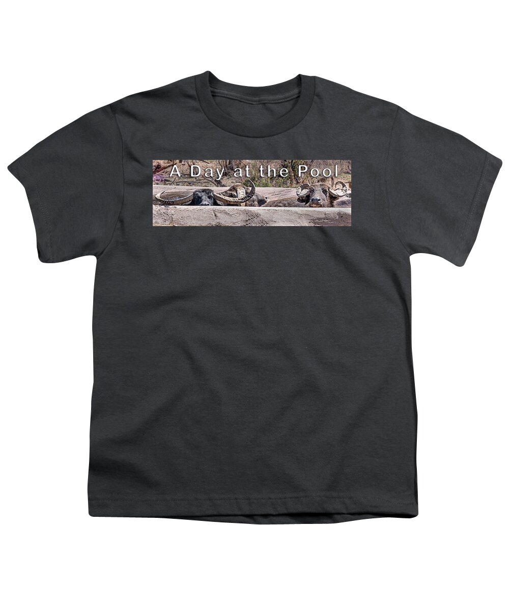  Youth T-Shirt featuring the photograph A Day at the Pool by Al Judge