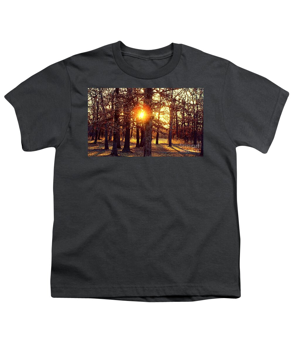 Woods Youth T-Shirt featuring the photograph A Walk in the Woods. by Charlene Adler