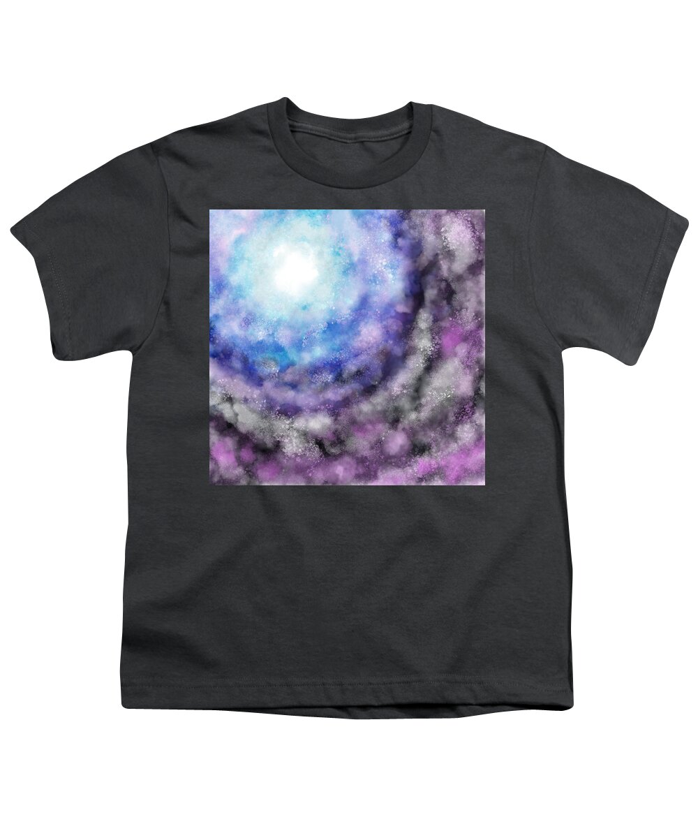 Digital Youth T-Shirt featuring the digital art Abstract 48 by Lucie Dumas