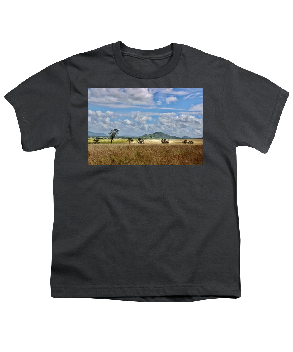 Farm Youth T-Shirt featuring the photograph Across the Paddock by Sarah Lilja