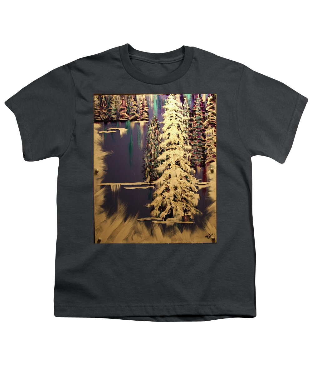 Snow Youth T-Shirt featuring the painting After the Storm by Marilyn Quigley
