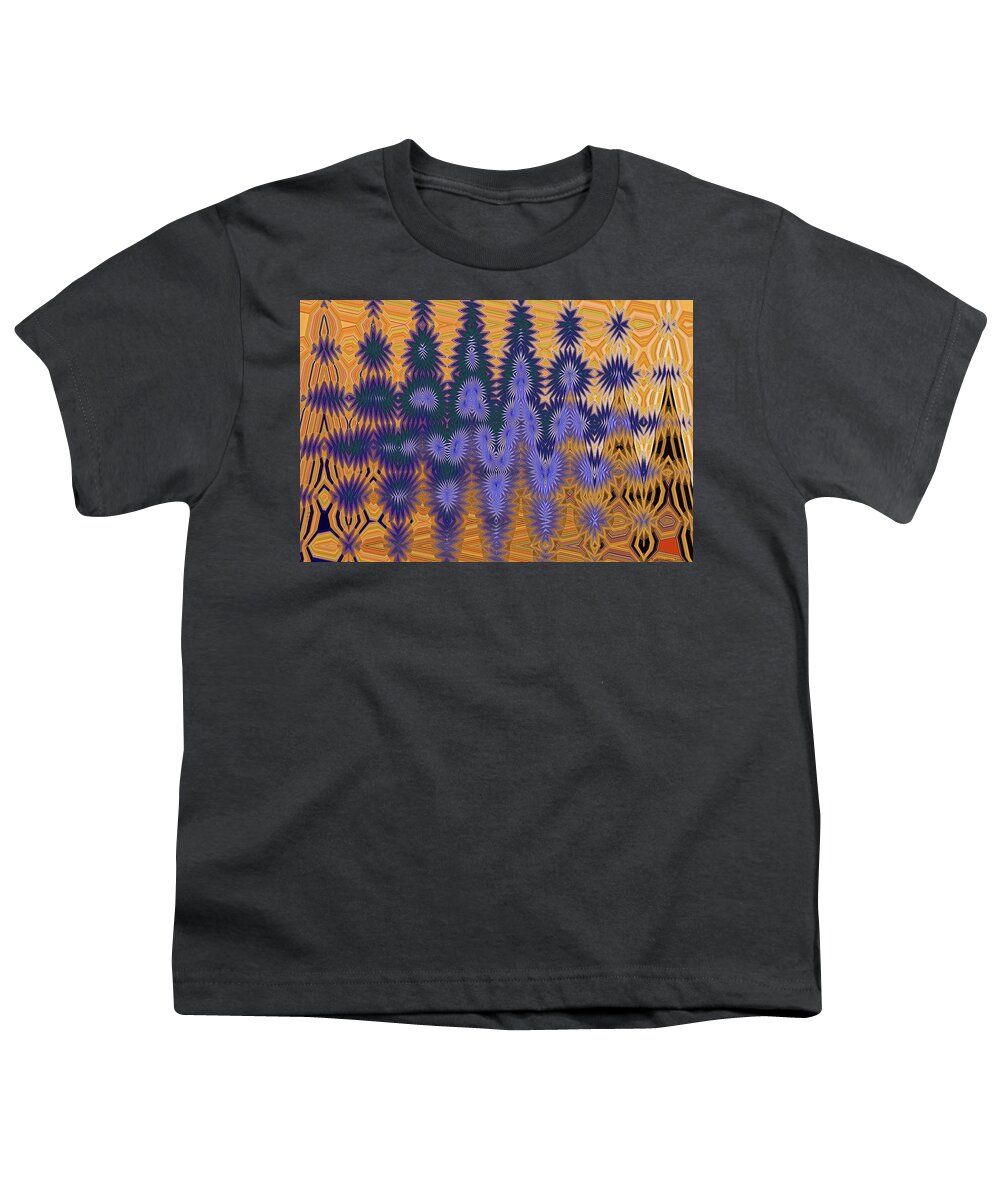 Aloe Vera Abstract #1879ps2 Youth T-Shirt featuring the digital art Aloe Vera Abstract #1879ps2 by Tom Janca