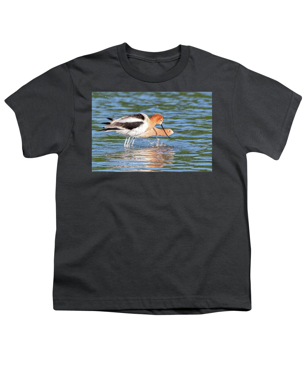 American Avocets Youth T-Shirt featuring the photograph American Avocets 3155-040822-2 by Tam Ryan