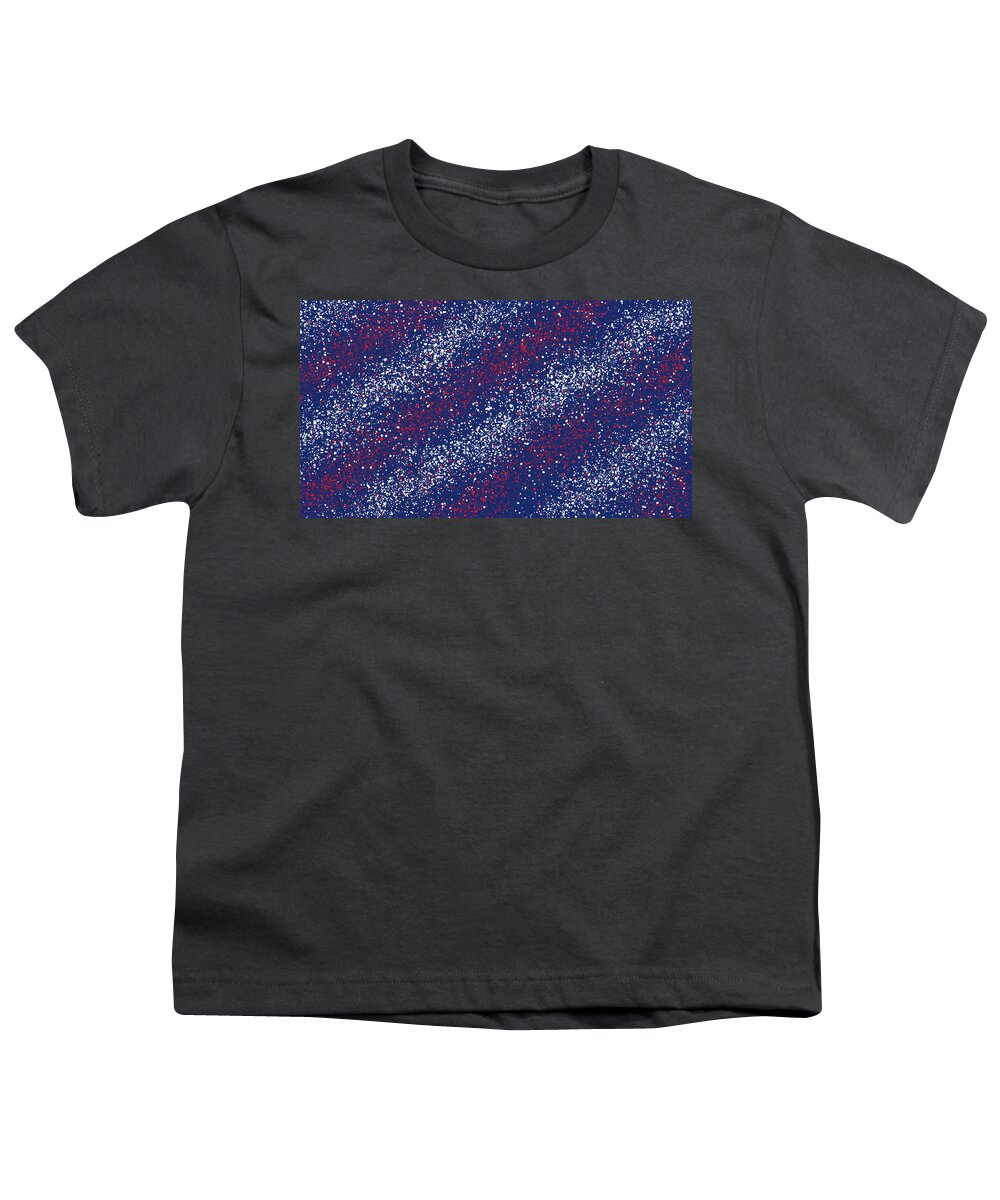 Abstract Youth T-Shirt featuring the photograph American Flag Abstract by Amelia Pearn