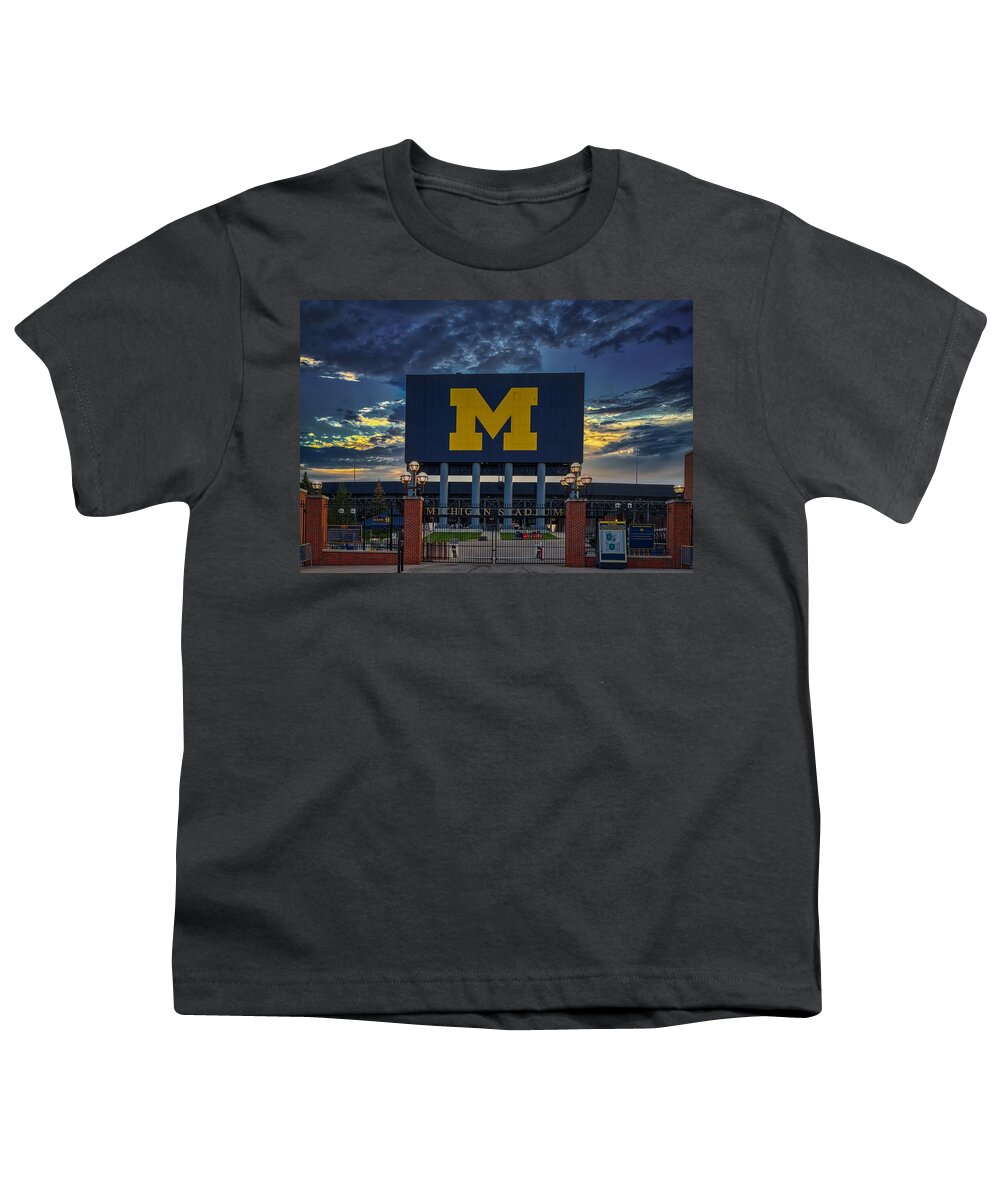 The Big House Youth T-Shirt featuring the photograph An Evening at the Big House by Mountain Dreams