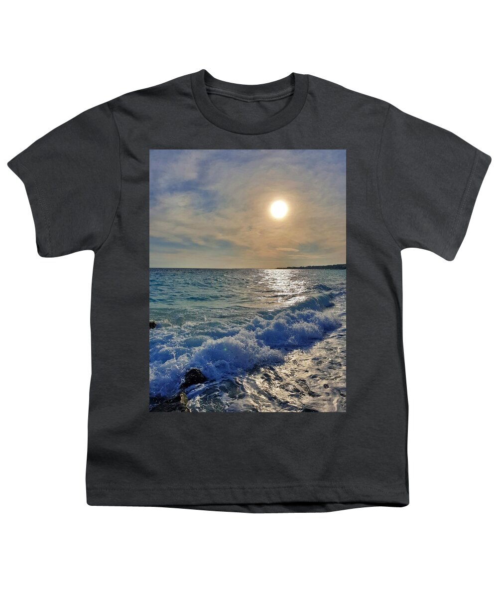 Sunset Youth T-Shirt featuring the photograph Peaceful Nice Sunset by Andrea Whitaker