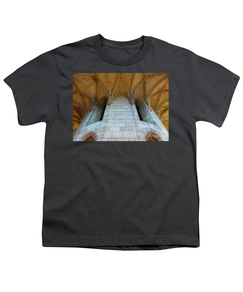 Wayne Moran Photography Youth T-Shirt featuring the photograph Architectural Details Chateau Royal d Amboise French Chateau Region The Loire Valley by Wayne Moran