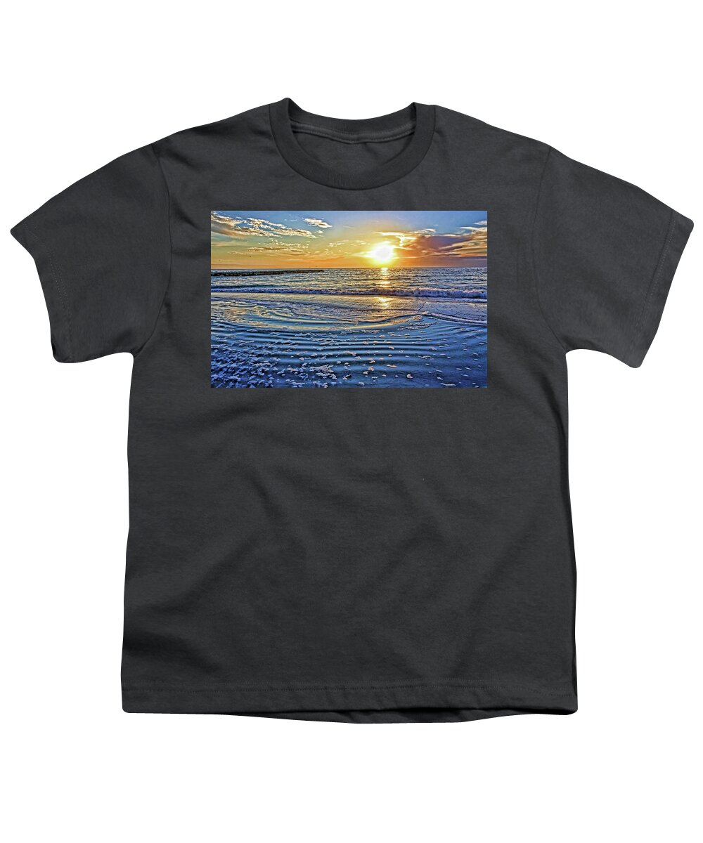 Gulf Of Mexico Youth T-Shirt featuring the photograph At The Beach 1 by HH Photography of Florida