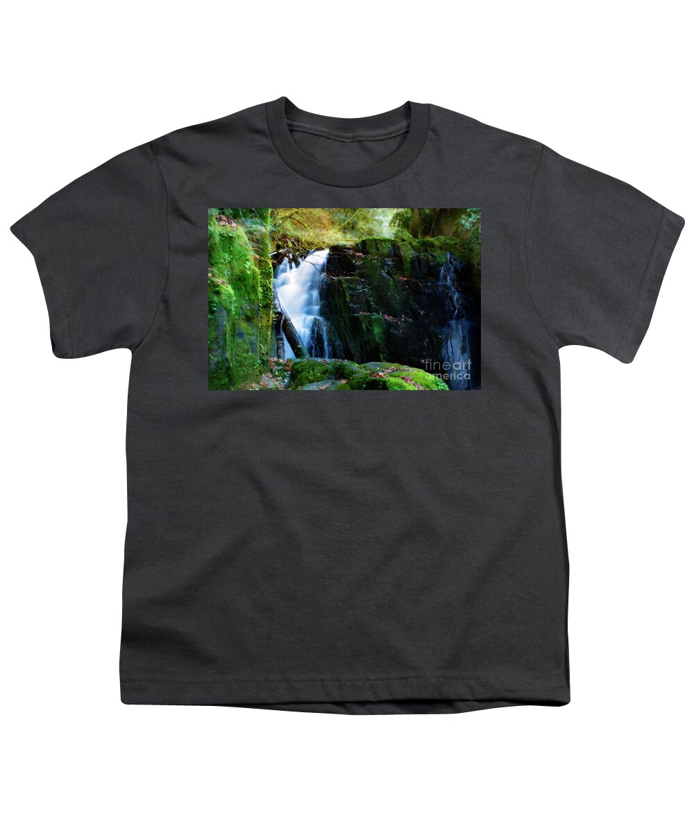 Oregon Waterfalls Youth T-Shirt featuring the photograph Autumn Fantasy Land 7- Sweet Creek Falls by Janie Johnson