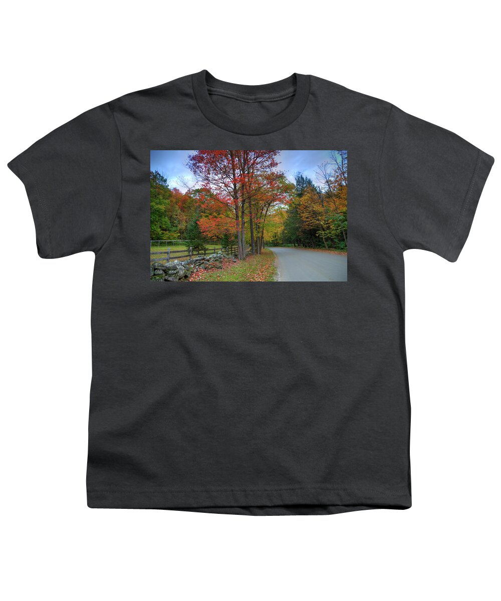 Fine Art Youth T-Shirt featuring the photograph Autumn In Vermont by Robert Harris