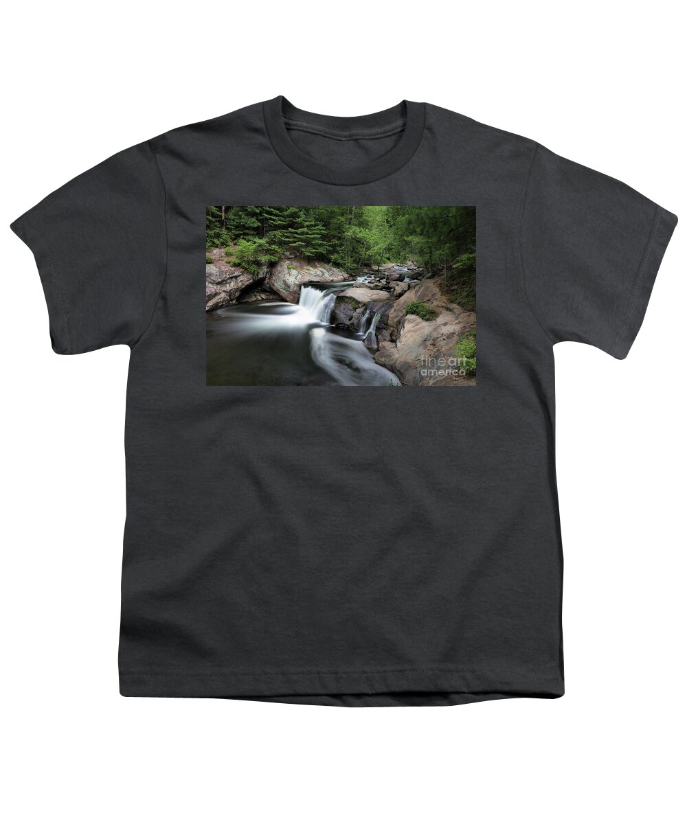 Baby Falls Tennessee Youth T-Shirt featuring the photograph Baby Falls by Rick Lipscomb