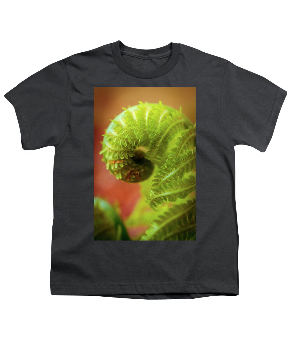 Green Youth T-Shirt featuring the photograph Baby Fern 2 by Lilia S